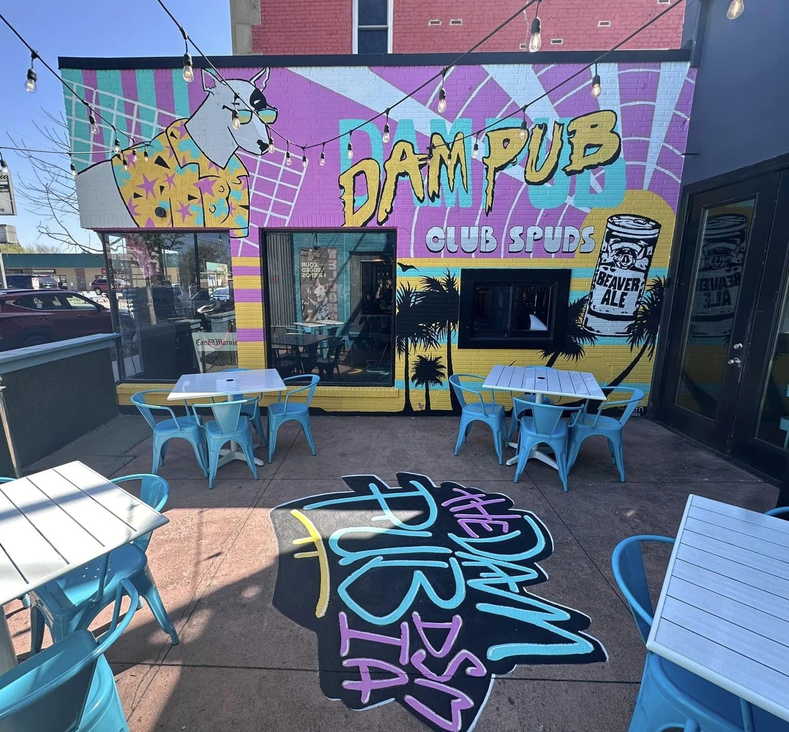The Dam Pub, original artwork by Amanda Fatino